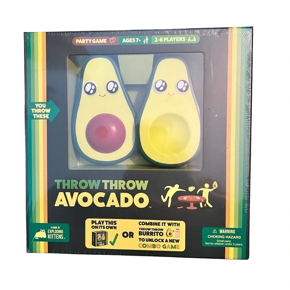 Throw Throw Avocado Game NIB A Dodgeball Card Game